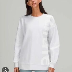 NWT Lululemon Perfectly Oversized Crew Logo Sweatshirt.